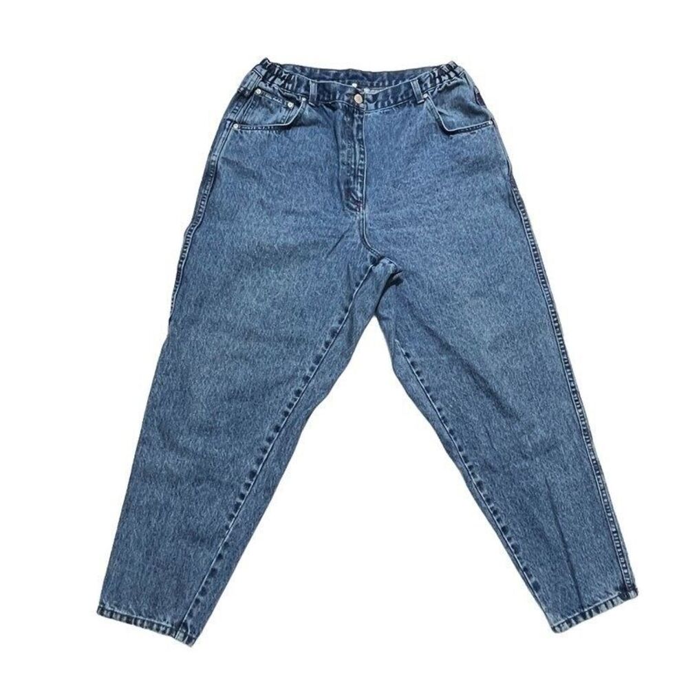 Ulla Popken Jeans Hi Rise Mom jeans Medium Wash Size 16P Blue Denim Jeans NWT - Picture 6 of 6